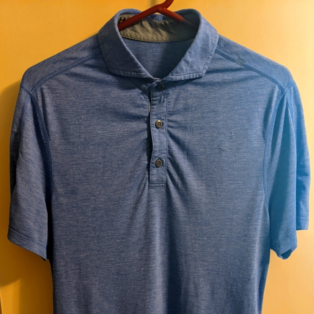 Lululemon Evolution polo, Blue, Euro collar